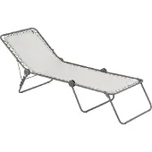 Lafuma Siesta L Liege Batyline mit Cannage Phifertex beige/grau