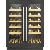 Candy CCVB 60D/1, Integriert, 38 Flasche(n), G, Innenbeleuchtung, Schwarz, Schwarz