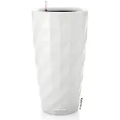 Lechuza 'Diamante Premium 40', weiß, ca. Ø 40 x H 75 cm