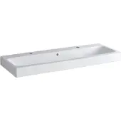 Geberit Waschtisch iCon 1200x485mm m ÜL m zwei Hahnlöchern weiß