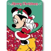 Procos Disney Minnie Merry Moments Weihnachtsfleece Bettd