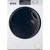 Haier HWD90-BP14929A, Frontlader, Freistehend, Weiß, Links, Schwarz, Schwarz
