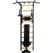 BenchK 723B, 150 kg, Wand, Schwarz, Weiß, Stahl, Holz, 670 mm, 2400 mm