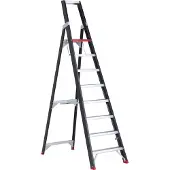Altrex Stufenstehleiter Professional Topline, einseitig, Aluminium, 8 Stufen, schwarz