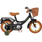 Volare Ashley Kinderfahrrad - Mädchen - 12 Zoll - Schwarz