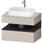 Duravit Waschtischunterschrank Qatego 80x55x60cm, gra m/ta m, Pl, 1 Schubkast.