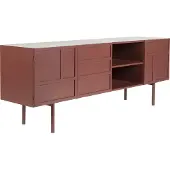 Housecraft living Davis Dressoir aus Metall in Braun/Rot