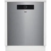 Beko BDDN38440XD, Voll integriert, Standardgröße (60 cm), Edelstahl, Tasten, Berührung, LCD, Zusammenklappbar