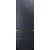Haier French Door "HFW7720ENMB", Energieeffizienz: E, silber (obsidian schwarz inox), B:70cm H:200,6cm T:67,5cm, Kühlschränke, 201 cm hoch, 70 cm breit, Easy Access-Gefrierschubladen, French Door