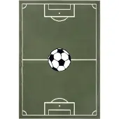 Home Collection Teppich "Estadio" rechteckig 8 mm Höhe Kinderteppich, Spielteppich, Spielunterlage, Fußball, Kinderzimmer