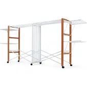 Foppapedretti Allungo, Wäscheständer, Aluminium, Buche, Nylon, Polypropylen (PP), Holz, Schwarz, Walnuss, Weiß, 30 m, CE,(C004369), IMQ, CSI, WEEE, 3000 mm