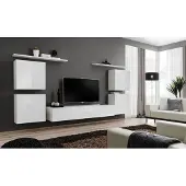 ASM-Moebel Anbauwand Wohnwand Wohnzimmer Schrankwand SWITCH IV mit Push - Click