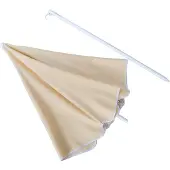 Roba Sonnenschirm-Set, Sonnenschirm mit Metallgestell in beige, Befestigungsleiste grau lasiert