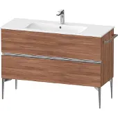 Duravit Sivida Waschtischunterbau, 2 Schubkästen, Griffleiste chrom, 1210x477x591mm, zu ME by Starck, SV4646010790000