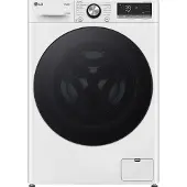 LG W4WR70X6Y, Frontlader, Freistehend, Weiß, Links, Schwarz, Schwarz