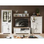 Möbelando Wohnwand Schrankwand TV-Wand Wohnzimmerwand Mediawand Anbauwand "Jillana "VI"
