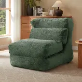 GLP Chenille Relaxsessel mit Liegefunktion für Wohn- und Schlafzimmer