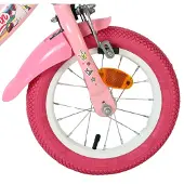Volare Unicorn Kinderfahrrad – Mädchen – 12 Zoll – Rosa – Zwei Handbremsen