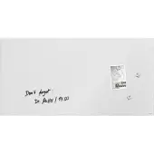 Sigel Glas-Whiteboard Artverum, Ecken gefasert/poliert, magnetisch, inkl. 3 x Neodym-Magnete, B 1000 x T 15 x H 650 mm, ESG, weiß-matt