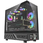 Darkflash DS950 PC Gehäuse + 6 Lüfter Schwarz