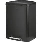 kela Mülltrenner Davino silent close 2x12l 37x34cm H:50cm Edelstahl schwarz