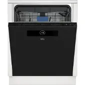Beko BDDN38440DD, Voll integriert, Standardgröße (60 cm), Schwarz, Edelstahl, LCD, Schublade, SelFit