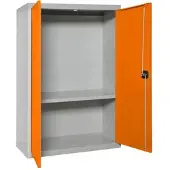 Simon Rack Aktenschrank, Mehrzweckschrank, Stahl-Aufbewahrungsschrank, 1 Ebenen, Doppeltüren, Schloss - Simonlocker