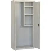 Simon Rack Aktenschrank, Mehrzweckschrank, Stahl-Aufbewahrungsschrank, 3 Ebenen, Doppeltüren, Schloss - Simonlocker