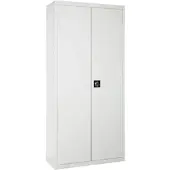 Simon Rack Aktenschrank, Mehrzweckschrank, Stahl-Aufbewahrungsschrank, 4 Ebenen, Doppeltüren, Schloss - Simonlocker