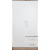 Masseno Drehtürenschrank VANO 100/190/56cm 2-türig Weiß