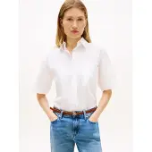 Tommy Hilfiger Hemd WW0WW48899 Weiß Relaxed Fit