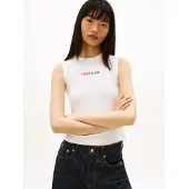 Tommy Hilfiger Weiße Baumwolle Damen Tanktop