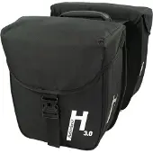 Haberland Doppeltasche Basic S 3.0 schwarz, 27x31x11cm, 18ltr