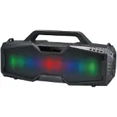 Rebeltec SoundBox 420 schwarz 30W LED RGB Bluetooth, FM-Radio, USB-Stick, microSD-Karte, AUX, Telefonanrufe