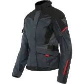 Dainese Tempest 3 D-Dry Lady Ebony Schwarz Lava Rot Jacke Größe 52