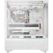 Darkflash - DY460 White + 4 fans - Computergehäuse