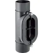 Geberit PE Putzstück für waagrechte Leitungen 90 Gr. d 200mm 370454, 1 Stk.