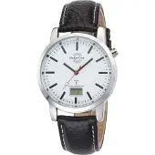 Master Time MTGA-10592-20L Funk Basic Bahnhofsuhr Herrenuhr 41mm