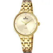 Festina F20601/2 Uhr Damenuhr Edelstahl gold