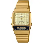 Casio AQ-800EG-9AEF Vintage Edgy Unisex-Uhr Goldfarben