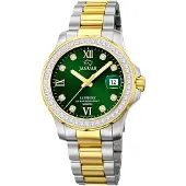 Jaguar Damen Analog Uhr Executive Luxus Edelstahl Armbanduhr silber gold UJ893/3