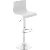 Proregal CHEFGASTRO Barhocker MAUI Chrom HxBxT 84x39x36cm Kunststoff Weiß Barstuhl