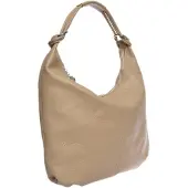 Luisa Vannini Beige Rindsledertasche