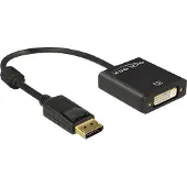 DeLOCK 62599 Displayport 1.2 DVI-I 24+5 Kabeladapter Schwarz - Kabeladapter (Displayport 1.2, DVI-I 24+5, Stecker / Buchse, 0,2 m, Schwarz)