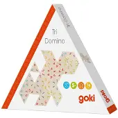 Goki Triominos mit Figuren Holz 76 Steine