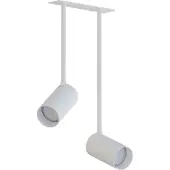 Licht-Erlebnisse Strahler Aluminium Metall GU10 verstellbar Weiß 2-flammig länglich Modern Spot