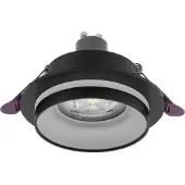 Licht-Erlebnisse Einbaustrahler Metall Ø 9,2 cm Schwarz GU10 rund Modern