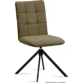 58 aufm Kessel Esszimmerstuhl drehbar (4er-Set) Debora 47x91x60 Schwarz/Olivgrün