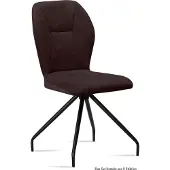 58 aufm Kessel Esszimmerstuhl (8er-Set) Dinnie 51x92x60 Schwarz/Espresso