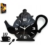 ModernClock Wanduhr - Kettle 3D - für Wohnzimmer